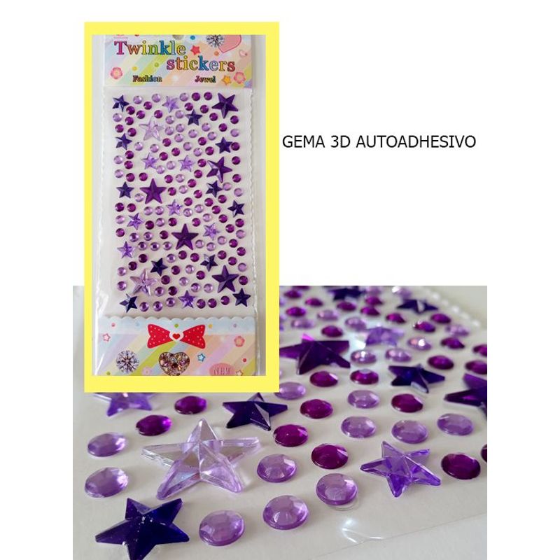 GENERICO - Gema Sticker Para Decoracion Arete Autoadhesivo