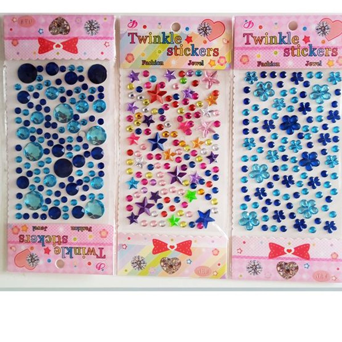 GENERICO - Gema Sticker Para Decoracion Arete Autoadhesivo SET X 3