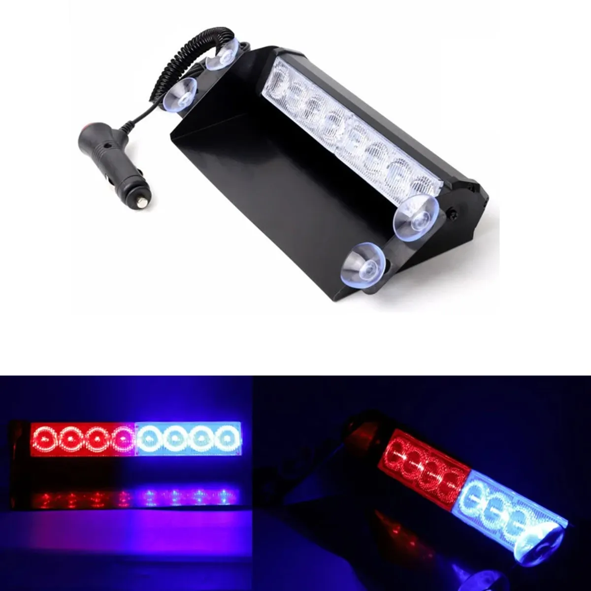 GENERICO - Luz Led Estroboscopica Federal Azul  Rojo