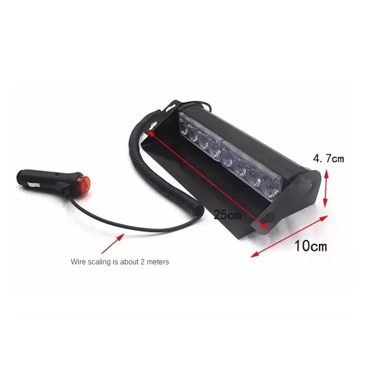 GENERICO - Luz Led Estroboscopica Federal Azul  Rojo