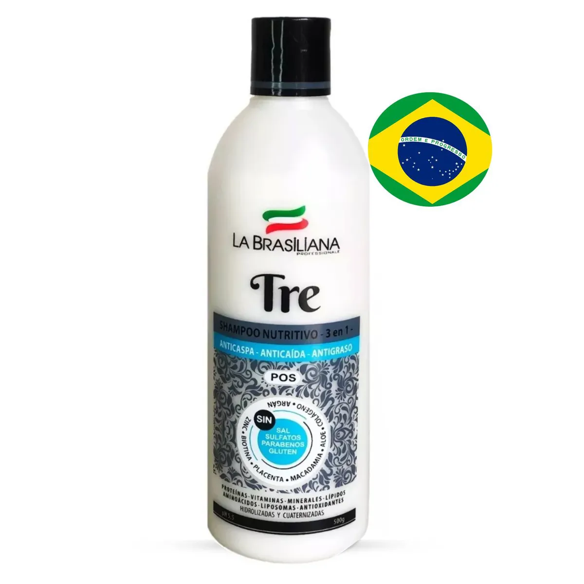 LA BRASILIANA - Shampoo Tre - Pos 500gr - La Brasiliana
