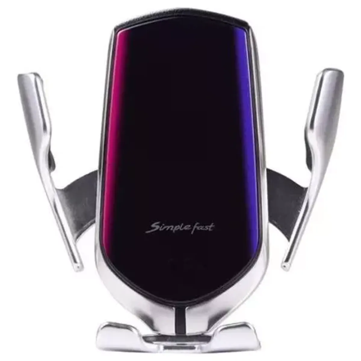 GENERICO - CARGADOR INALÁMBRICO PARA SMARTPHONE PLATEADO - MODELO PARA AUTO