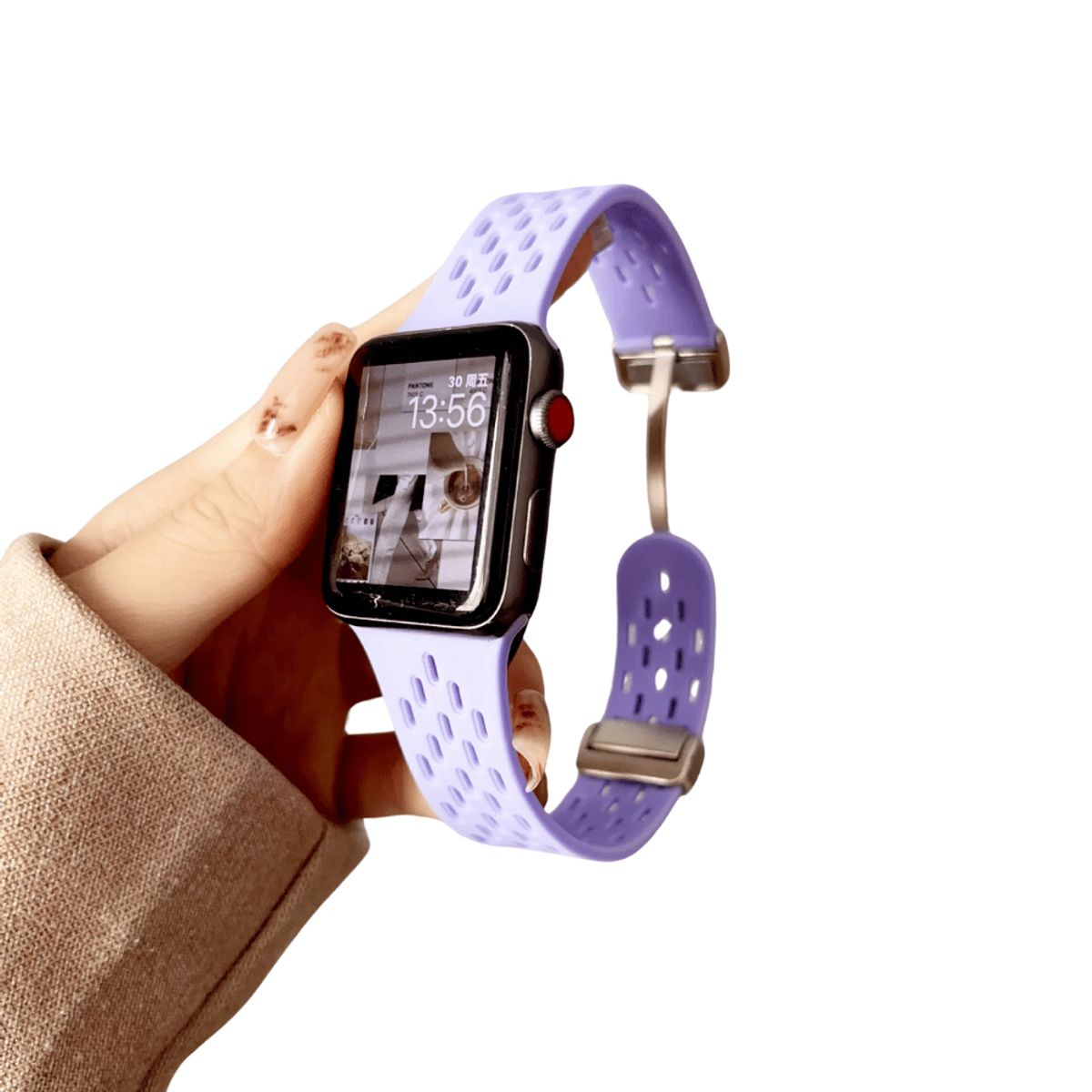 GENERICO - Correa Iwatch Transpirable Broche Magnetico 42 44 45 49mm