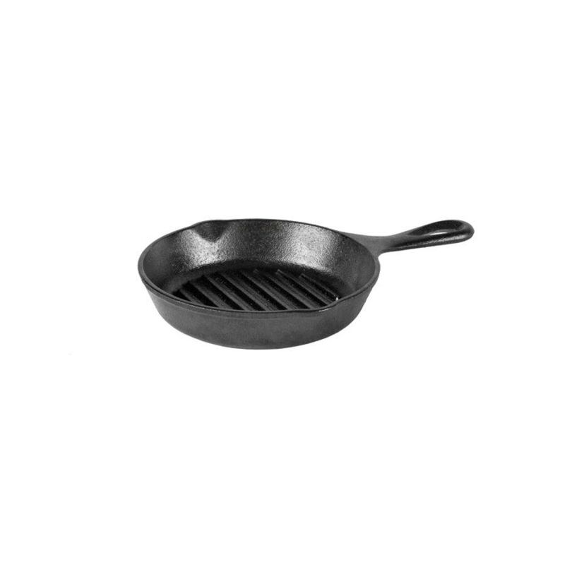 LODGE - Sartén grill de hierro fundido de 16.5 cm