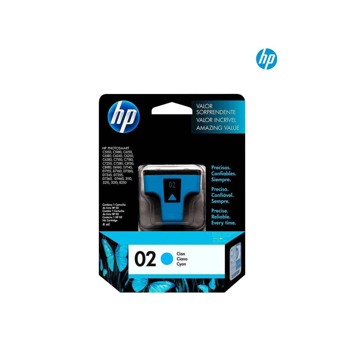 HP - Cartucho HP 2 Cyan C8771WL original