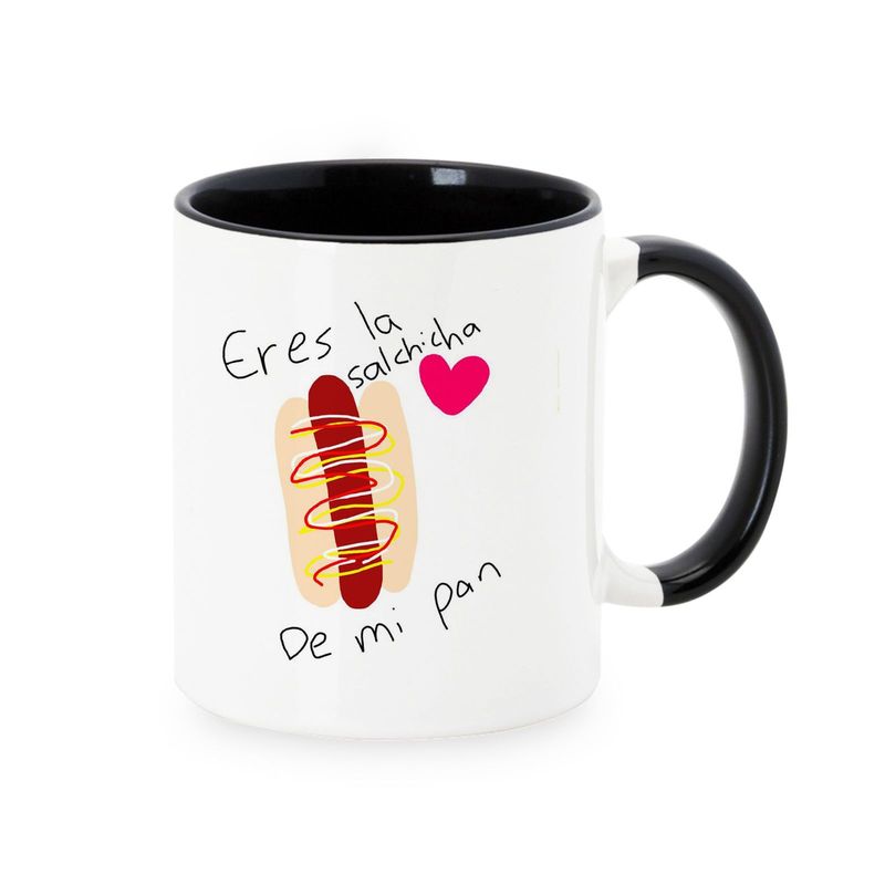 GENERICO - Taza Mug 11oz ERES LA SALCHICHA DE MI PAN - NEGRO