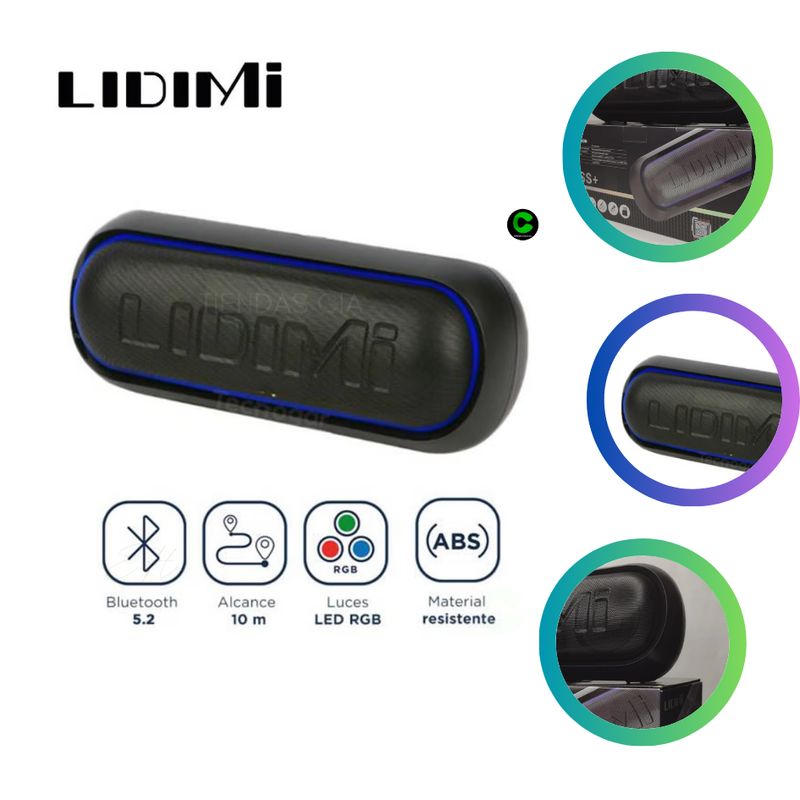 LIDIMI - Parlante Lidimi 44W con Luces LED D-S007AC