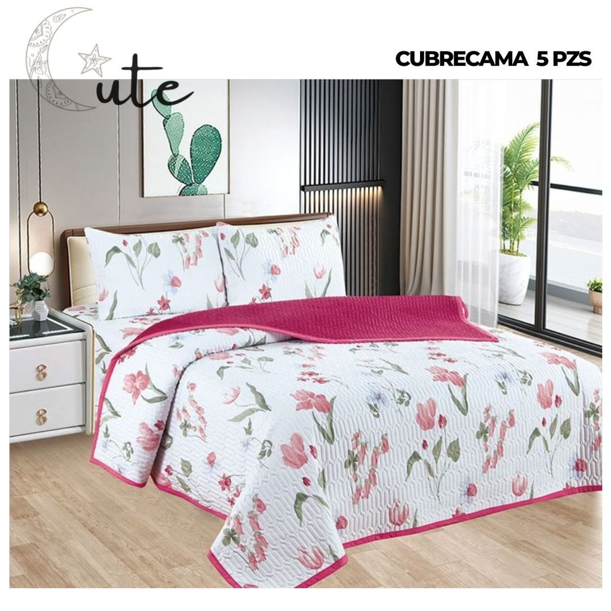 CASATEX - CUBRECAMA CASATEX CON PIEL DE ÁNGEL DE 2 PLAZAS