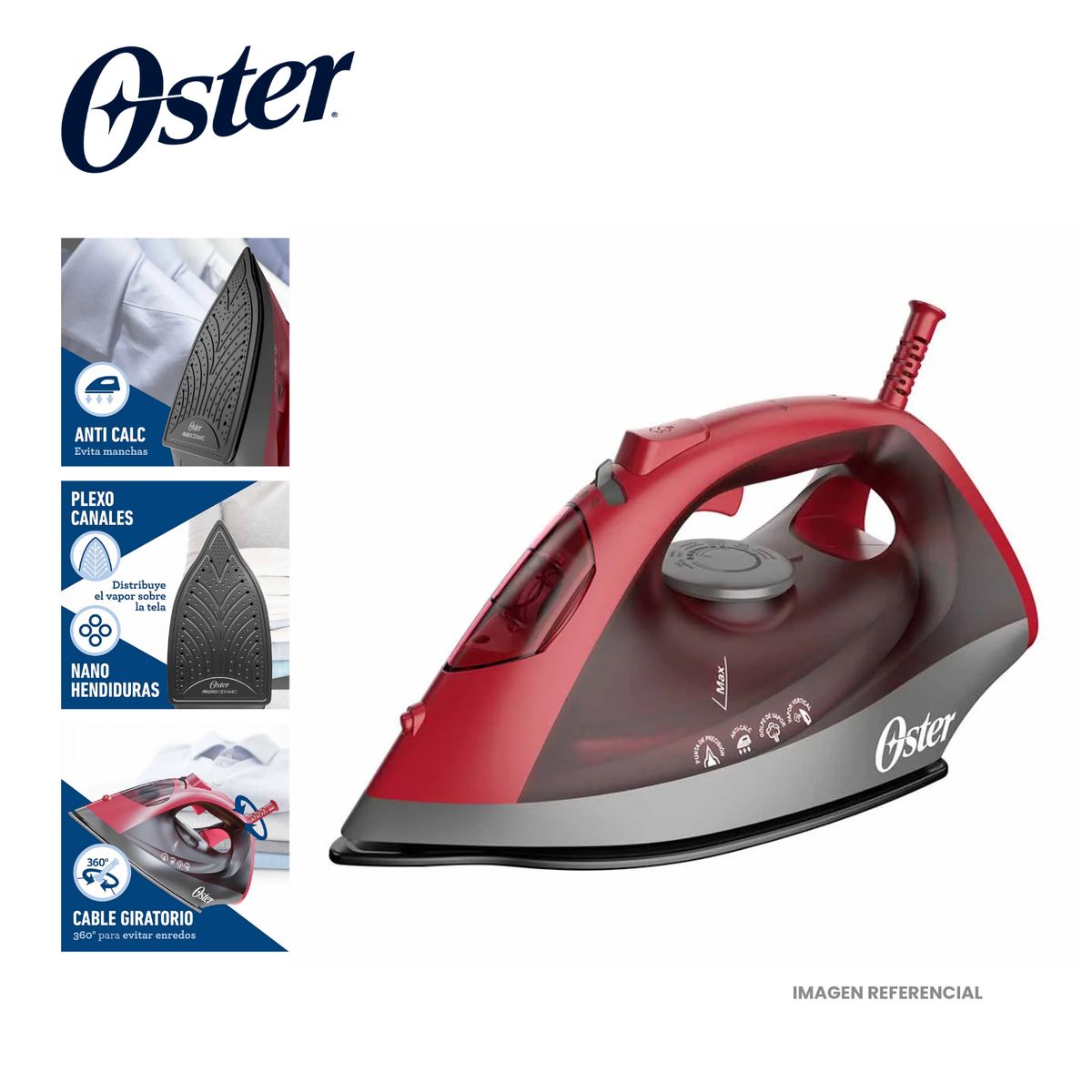 OSTER - Plancha de Vapor Oster con base de Cerámica GCSTBS6051