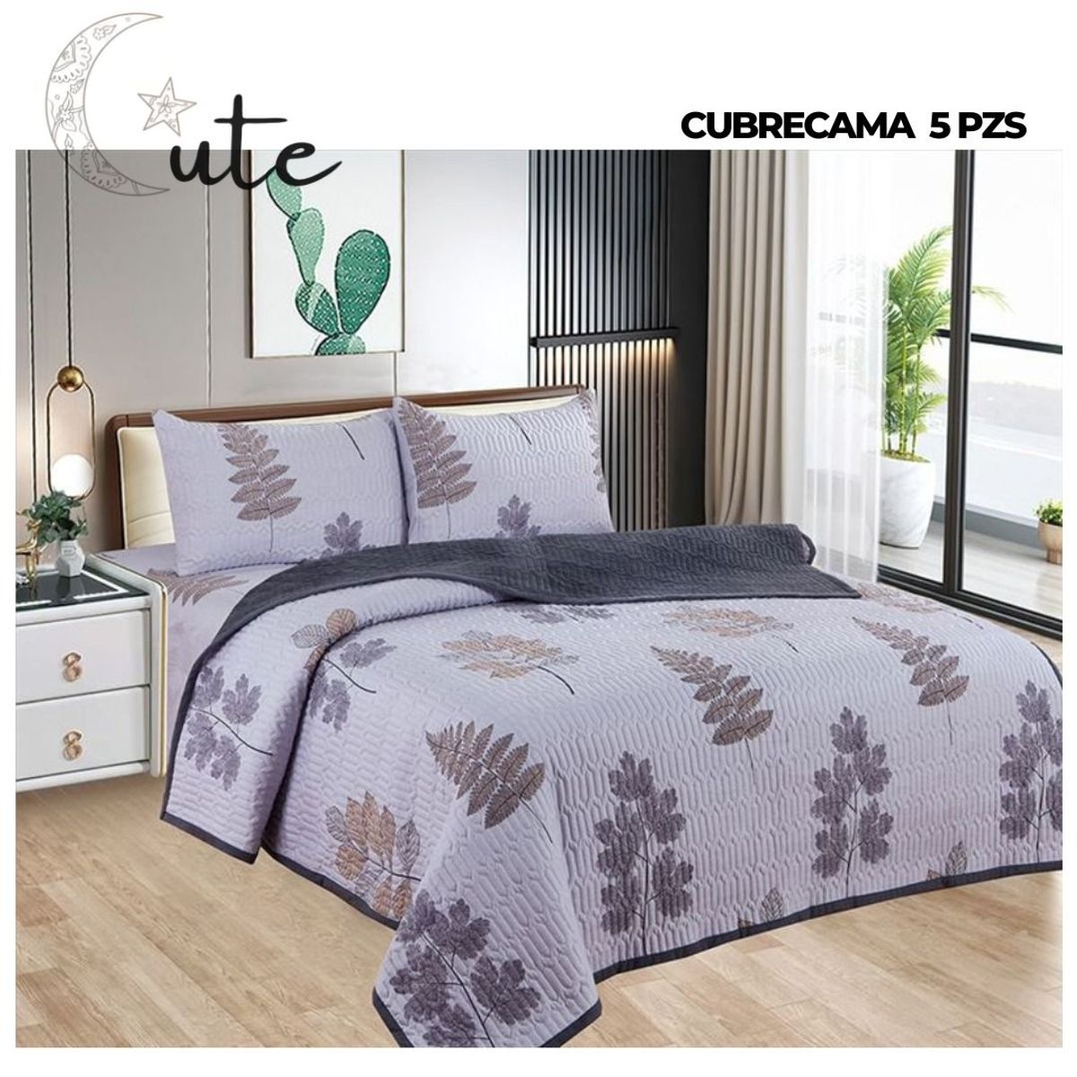 CASATEX - CUBRECAMA CASATEX CON PIEL DE ÁNGEL DE 2 PLAZAS