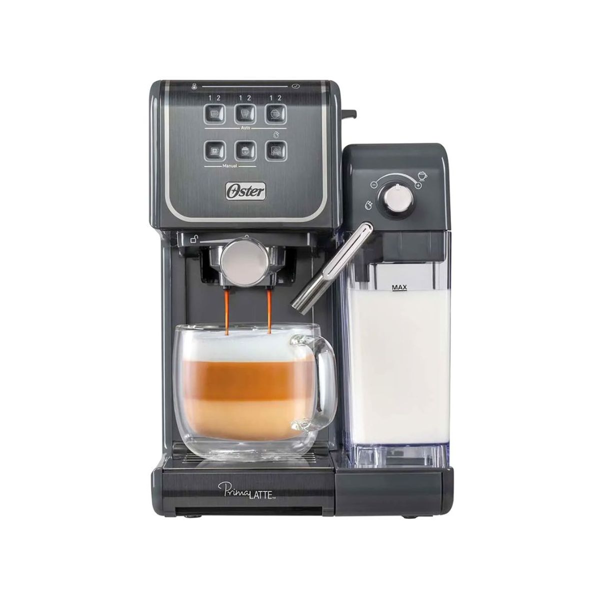 OSTER - Cafetera OSTER de 5 Tazas  PrimaLatte Touch Negro BVSTEM6801M