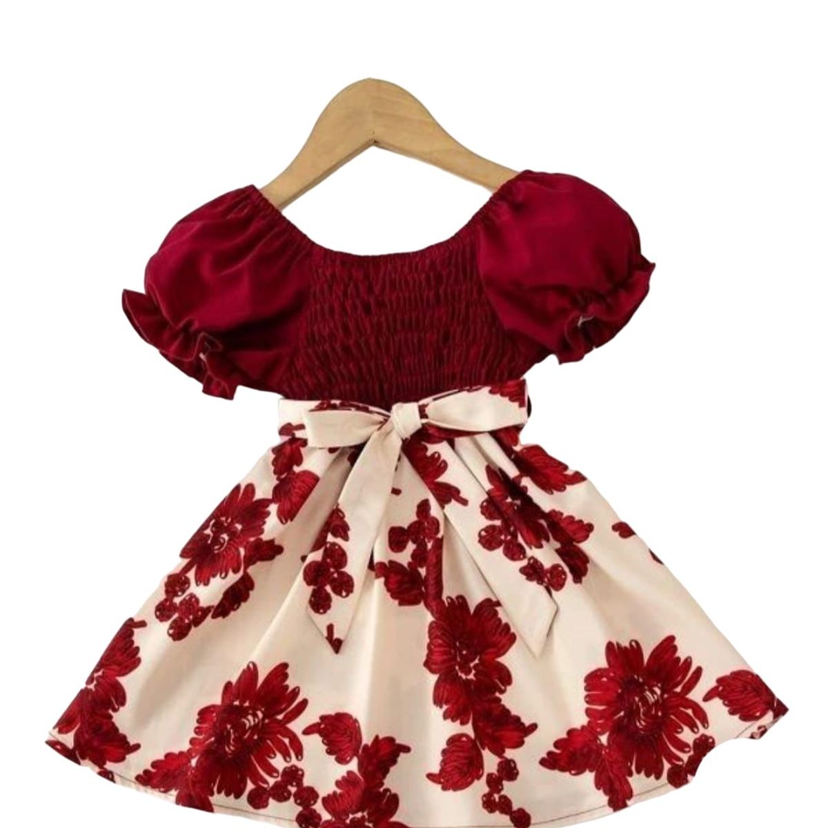 GENERICO - Vestido Flores Rojas