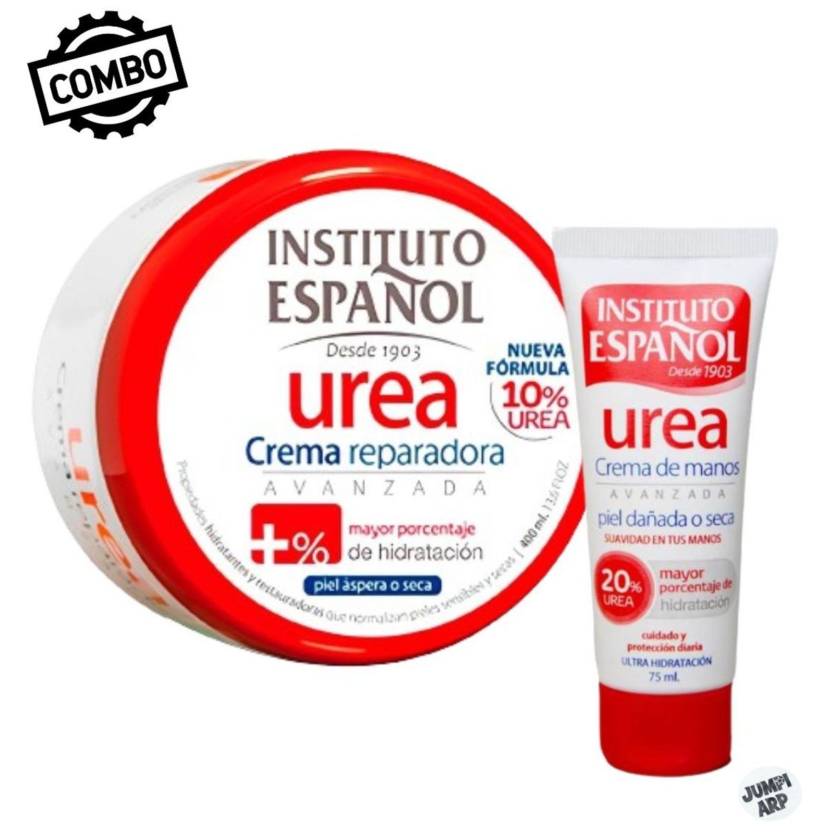INSTITUTO ESPANOL - Combo Instituto Español Urea 10% Crema Reparadora 400ml+Urea 20% 75ml