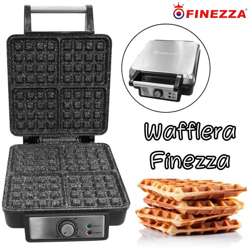FINEZZA - Waflera Finezza Maker Antiadherente Ultra Granito 1300 W