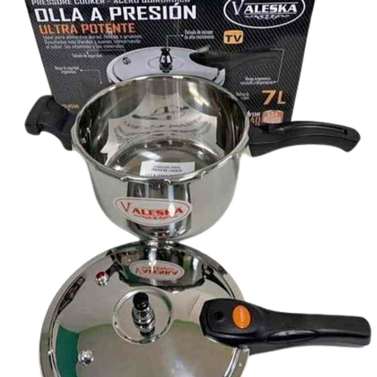 VALESKA - OLLA  A  PRESION ULTRA POTENTE 7 L. VALESKA