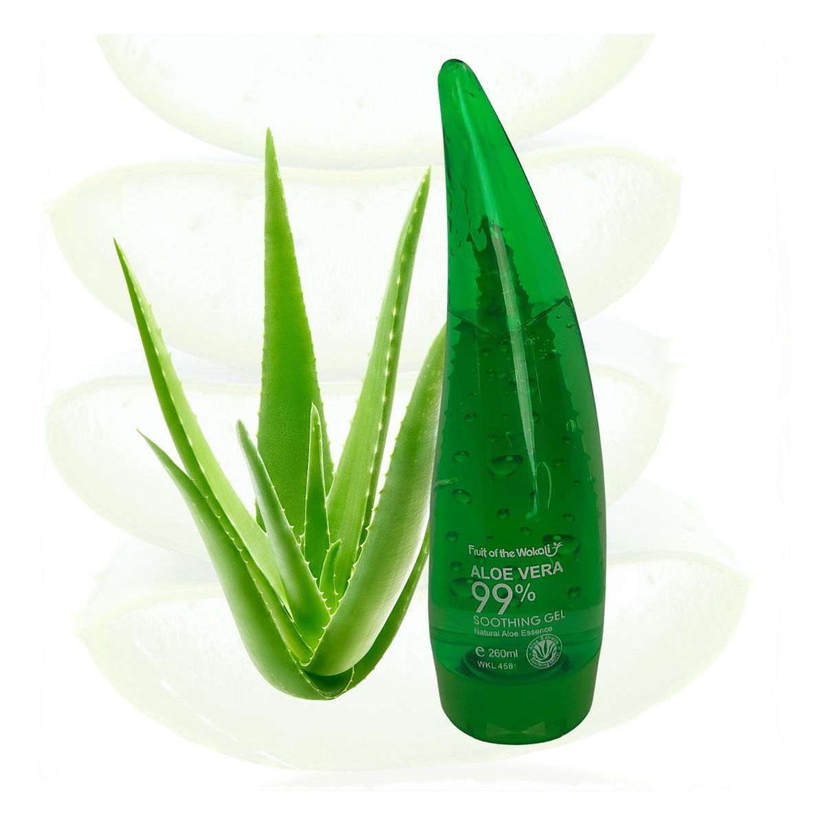 WOKALI - Gel Hidrtatante de Aloe Vera Wokali al 99%