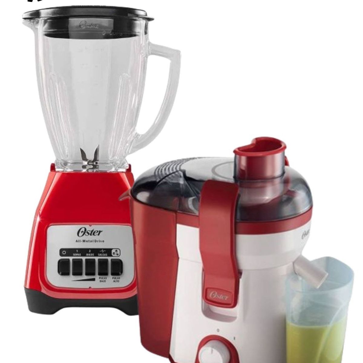 OSTER - Combo oster licuadora blstkag rpb  extractor fpstje316r - rojo