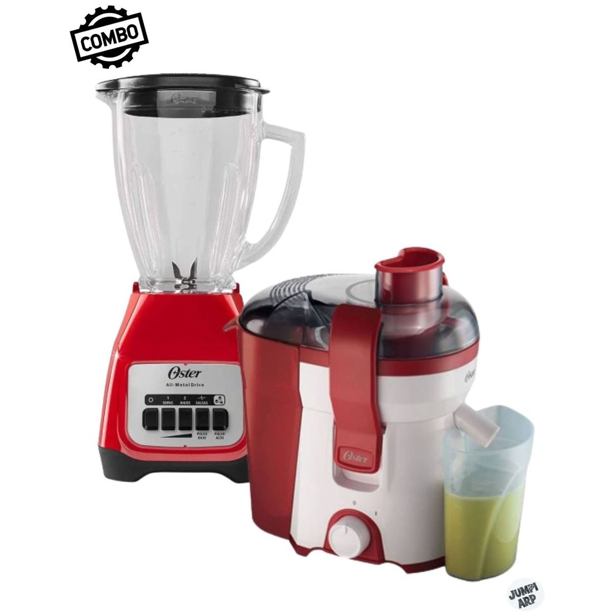 OSTER - Combo oster licuadora blstkag rpb  extractor fpstje316r - rojo