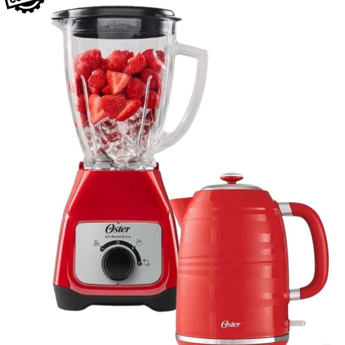OSTER - Combo oster licuadora blstkag rrd  hervidor bvstkt4177rd - rojo