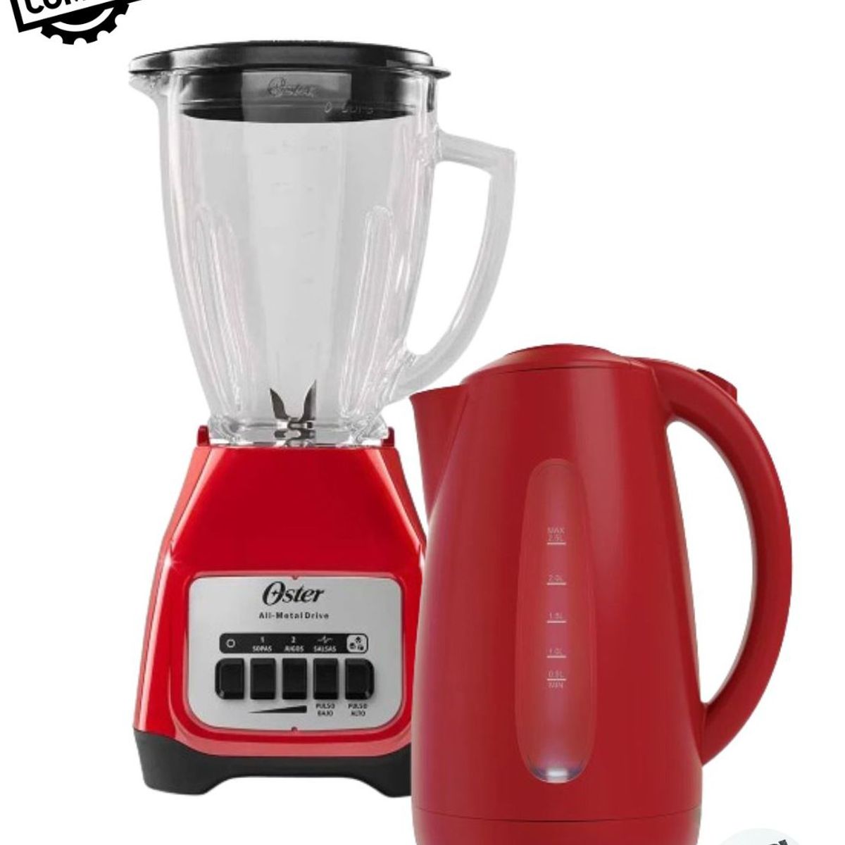 OSTER - Combo Oster Licuadora Blstkag Rpb + Hervidor Eléctrico Bvstked889r