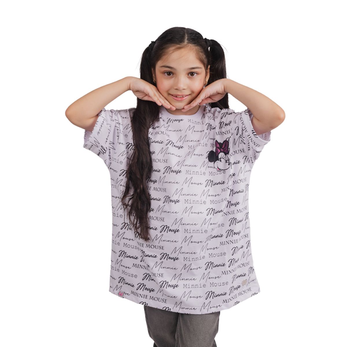 DISNEY - POLO OVERSIZE MANGA CORTA NIÑA MINNIE MOUSE