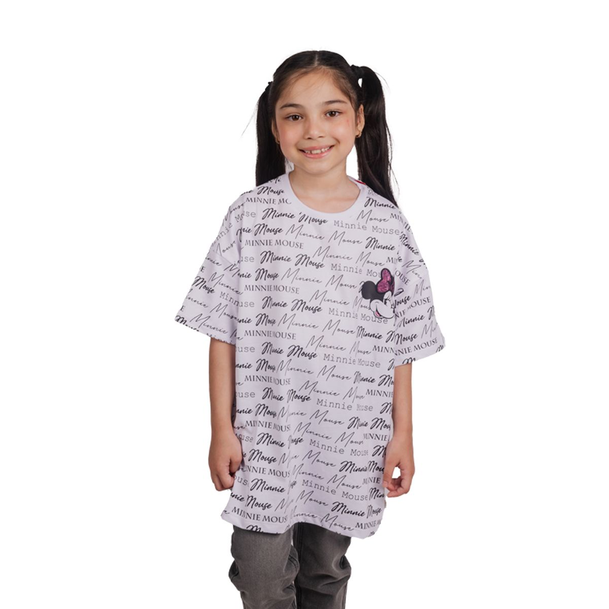 DISNEY - POLO OVERSIZE MANGA CORTA NIÑA MINNIE MOUSE