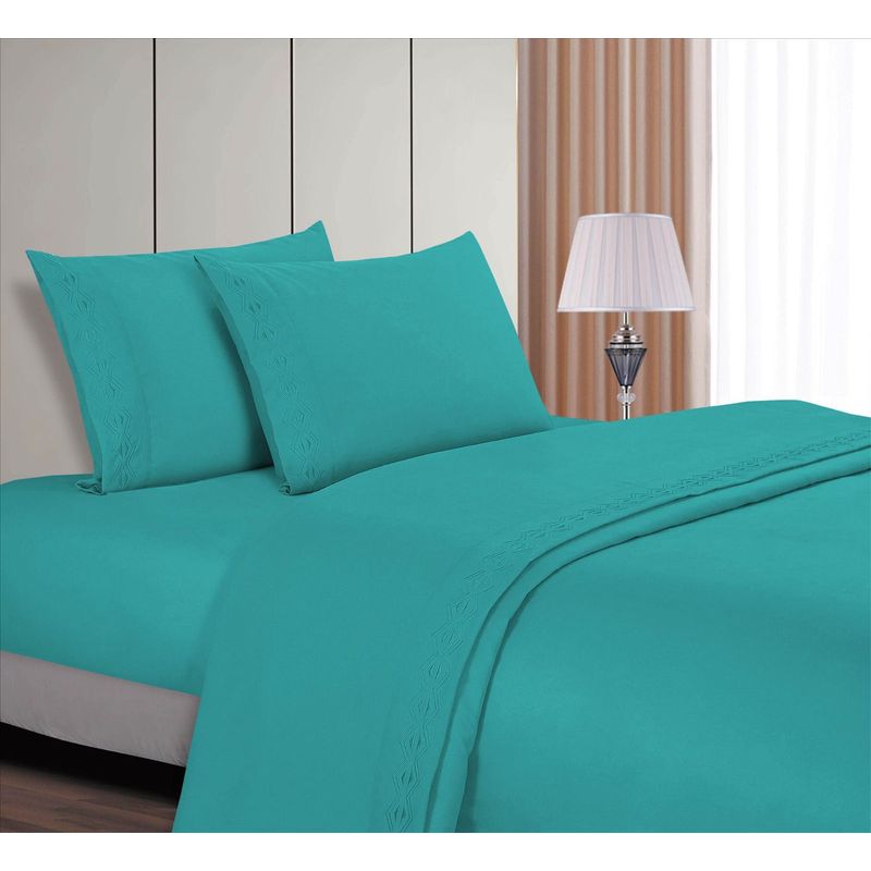 CASATEX - JUEGO DE SABANAS 1,5 PLZ 100% ALGODÓN CON BORDADO