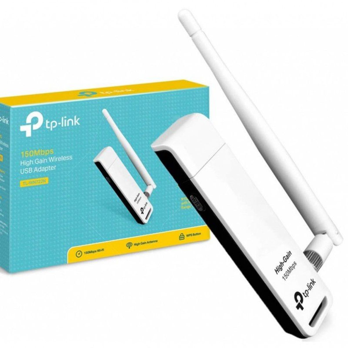 TP LINK - Adaptador Inalambrico wi fi TP link TL-WN722N hasta 150 Mbps