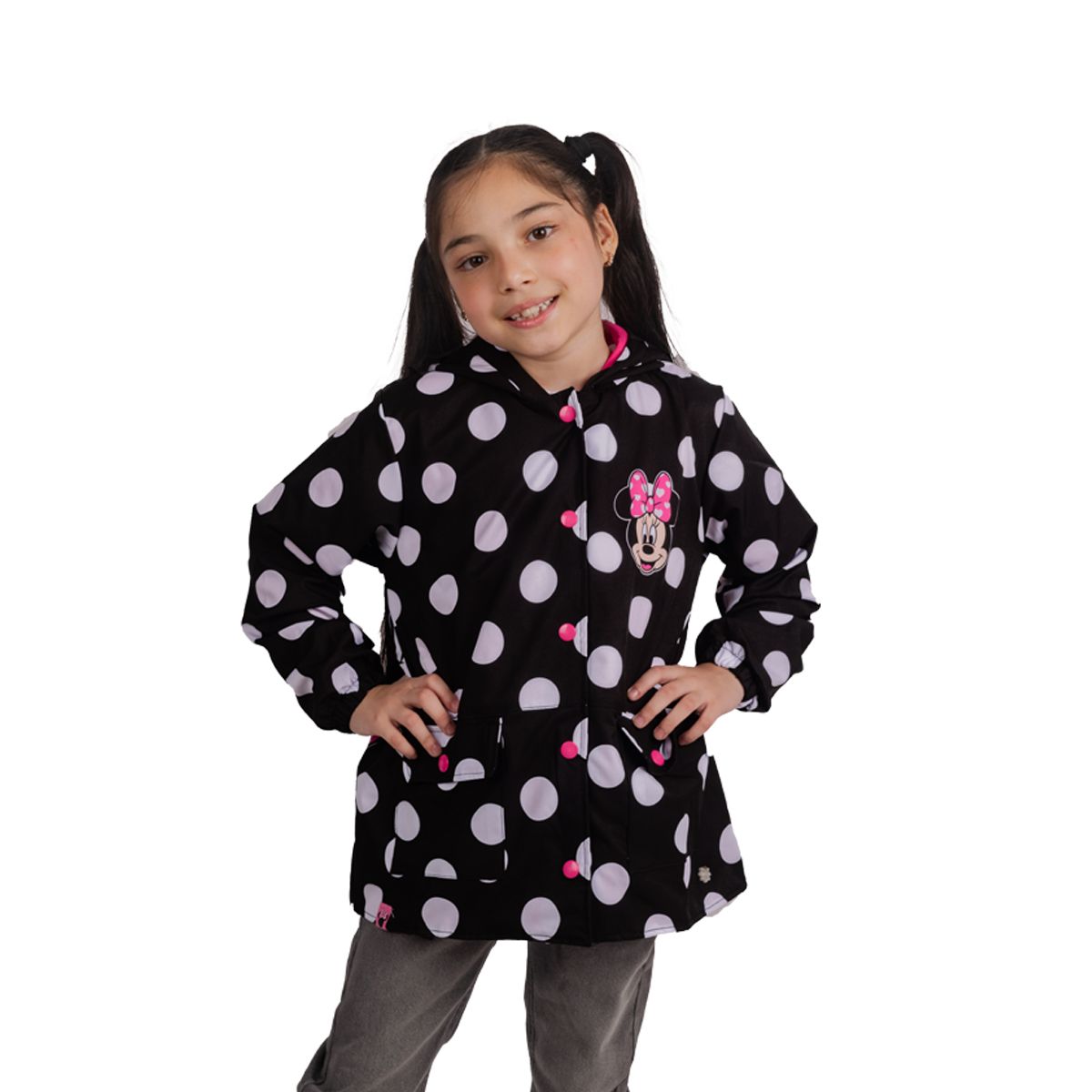 DISNEY - CASACA CORTAVIENTO NIÑA MINNIE MOUSE