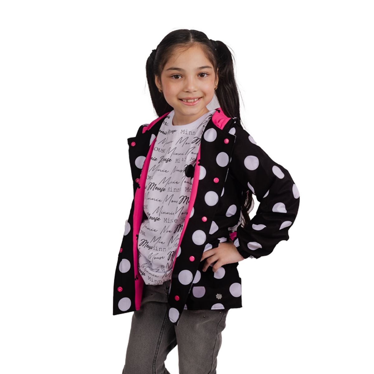 DISNEY - CASACA CORTAVIENTO NIÑA MINNIE MOUSE