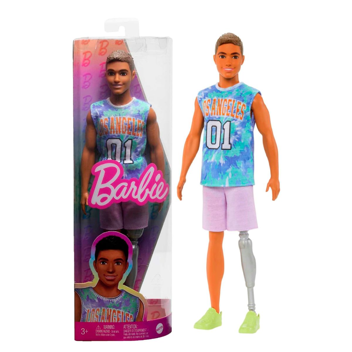 BARBIE - Barbie Muñeco - Ken Fashionista con Prótesis de Pierna