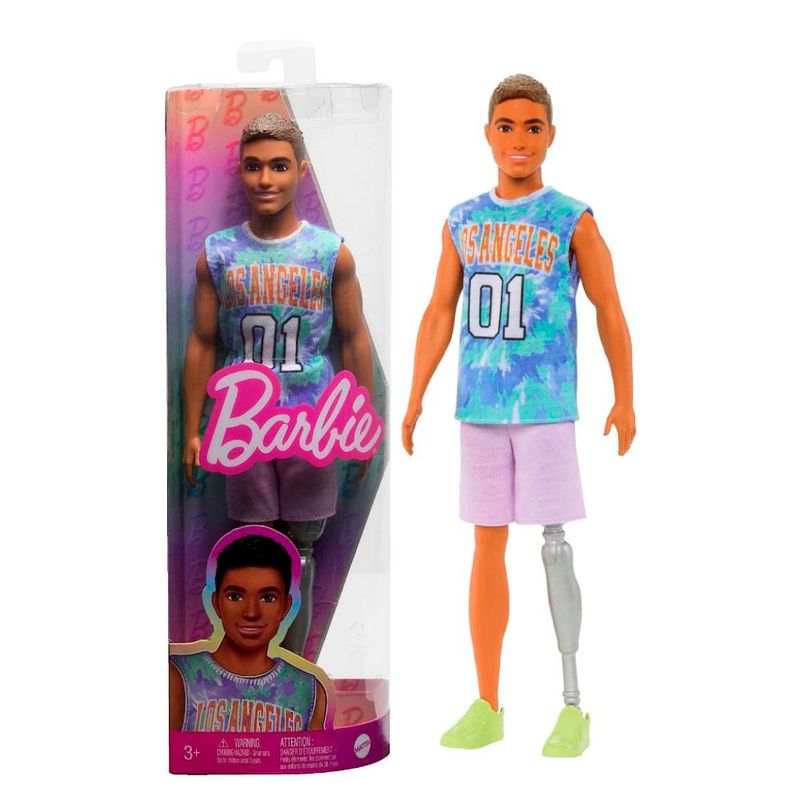 BARBIE - Barbie Muñeco - Ken Fashionista con Prótesis de Pierna