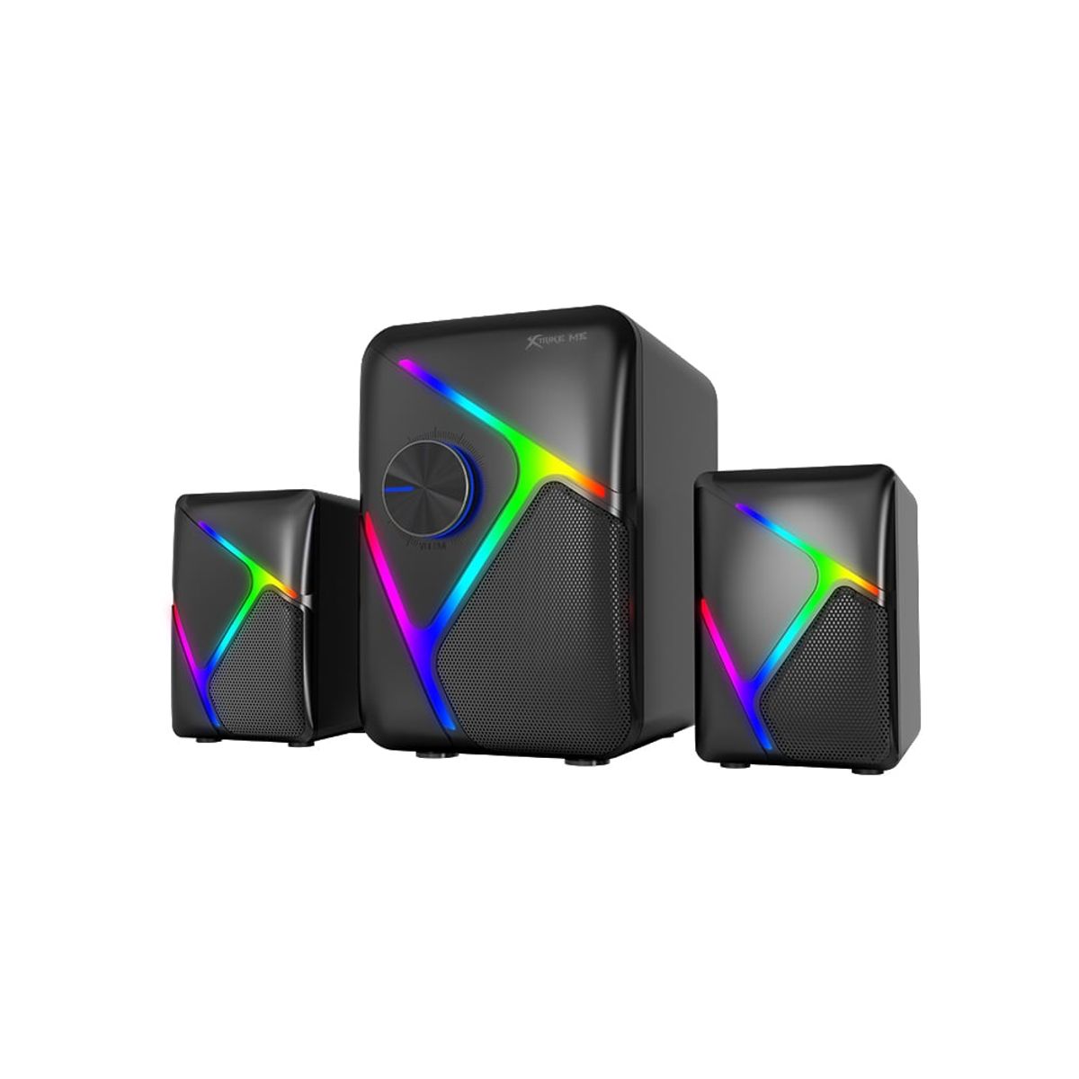 XTRIKE ME - Parlantes Gamer RGB Multimedia 2.1 para PC Xtrike Me SK-610