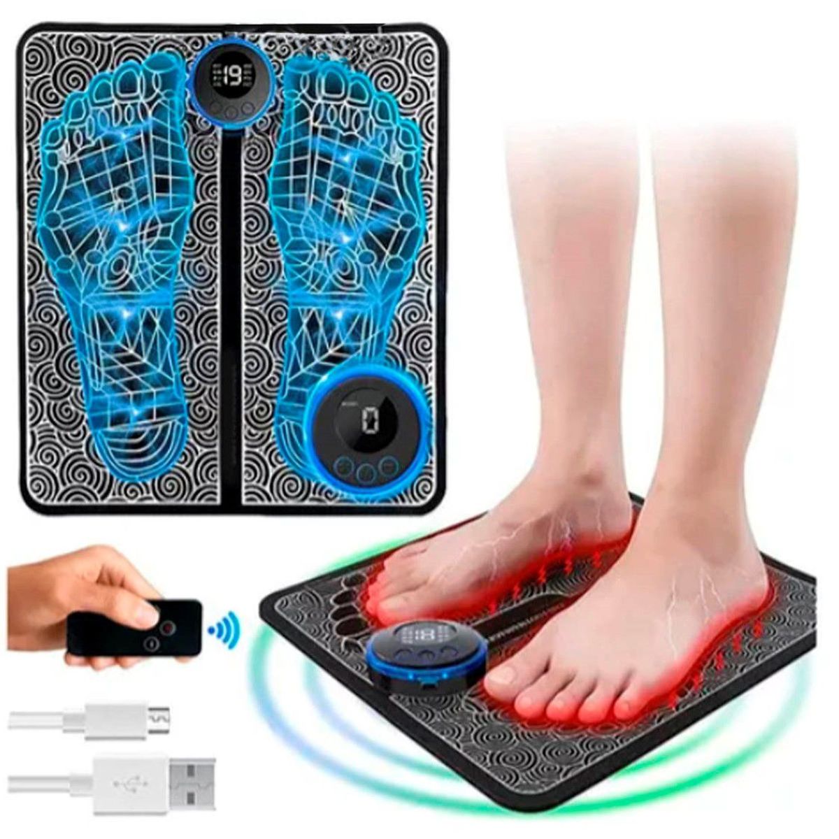 GENERICO - Masajeador eléctrico EMS para pies