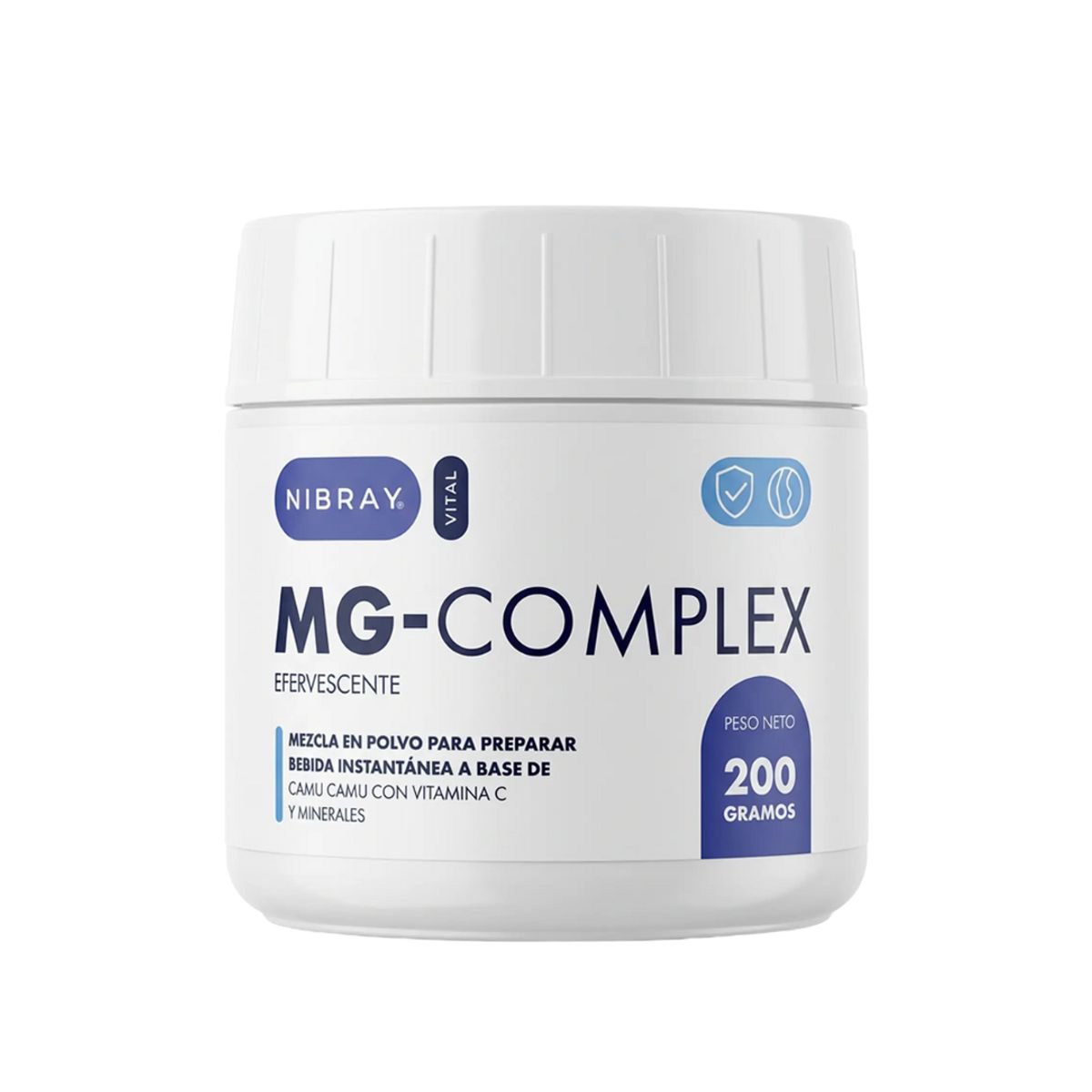 NIBRAY - Magnesio Potasio Calcio y Vitamina C 3 Potes Mg Complex