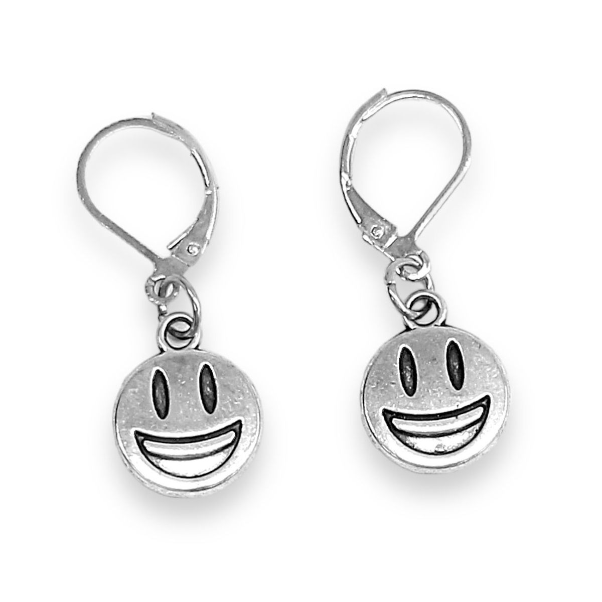 MANYA - Arete Flat Happy Plateado - Manya