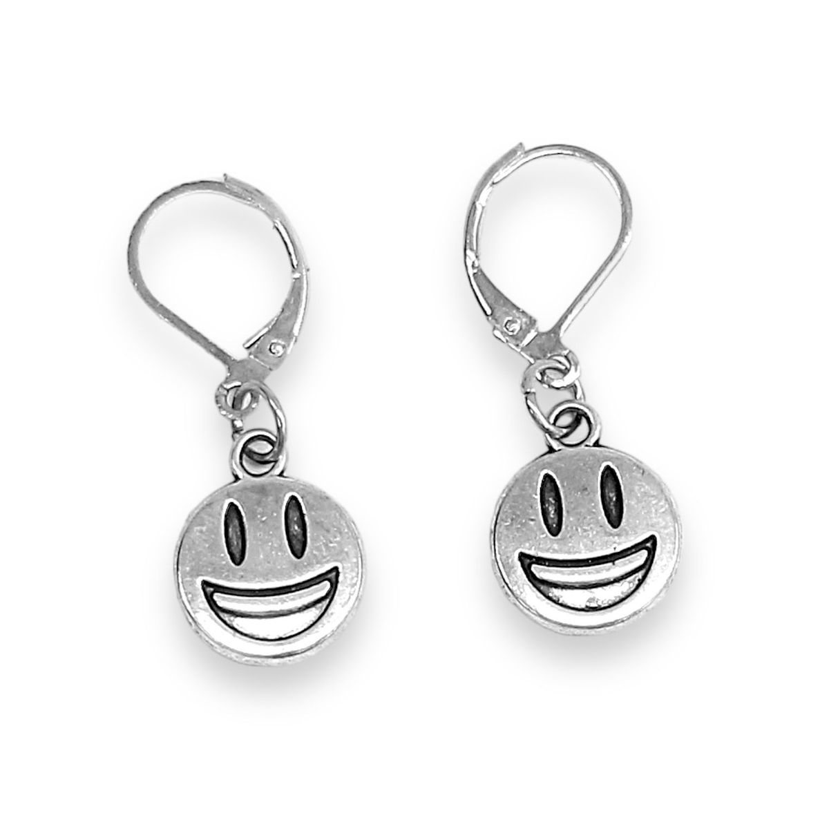 MANYA - Arete Flat Happy Plateado - Manya