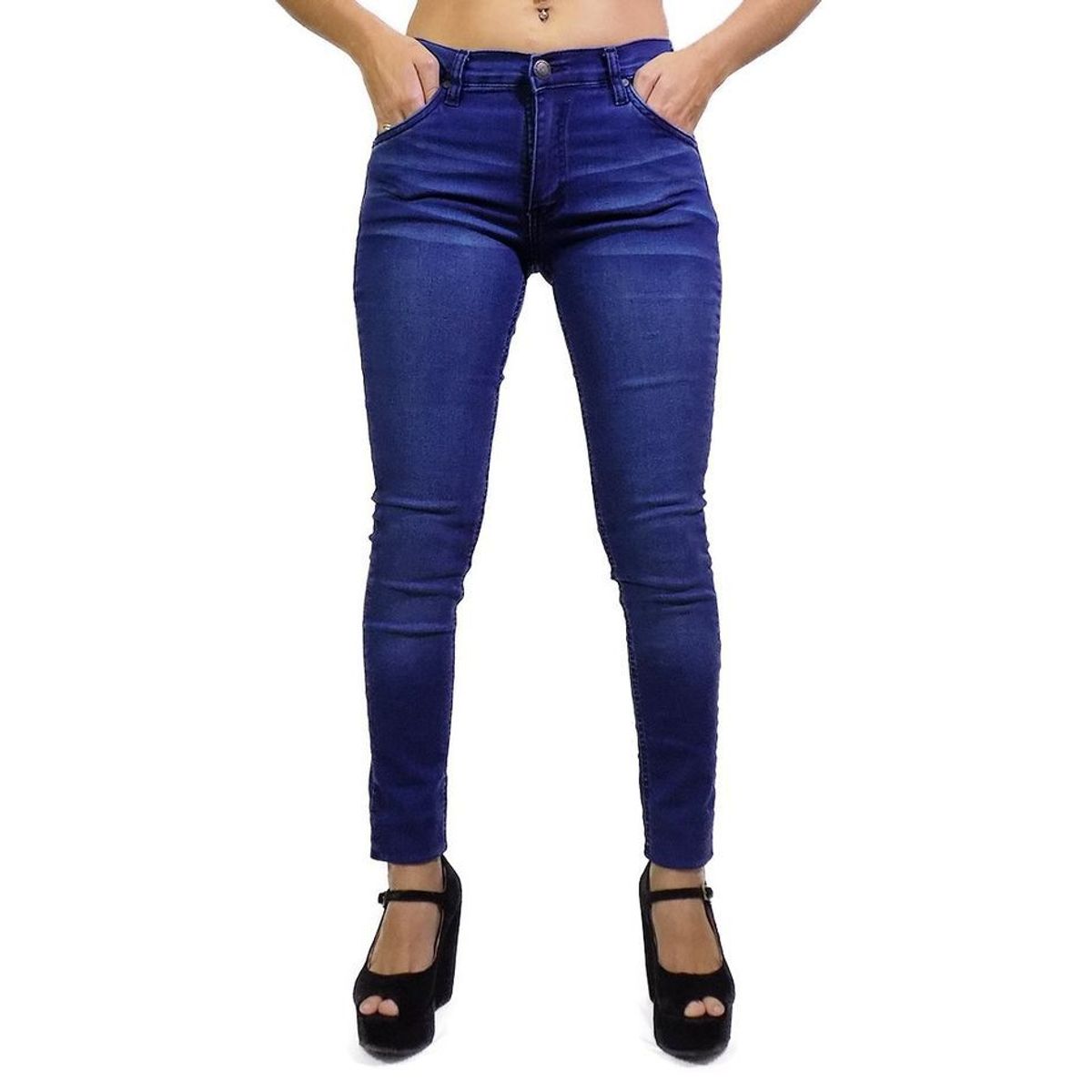 GENERICO - PANTALON SKINNY JEAN STRECH AZUL