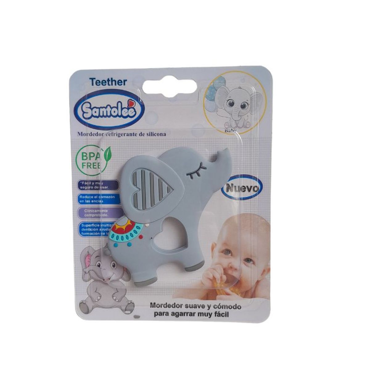 GENERICO - MORDEDOR SUAVE PARA BEBÉ - BABY DUMBO