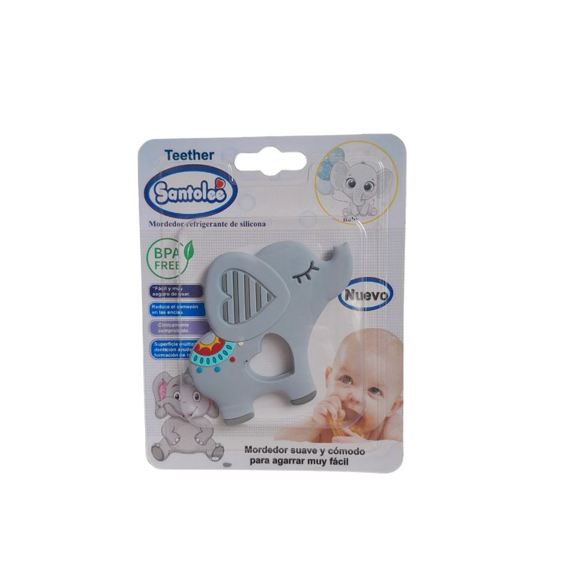 GENERICO - MORDEDOR SUAVE PARA BEBÉ - BABY DUMBO