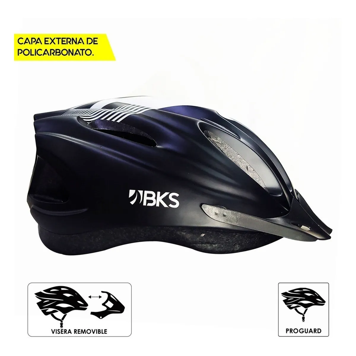 BKS - Casco Ciclismo Ruta Bmx Bicicleta Mtb Profesional Bks H350