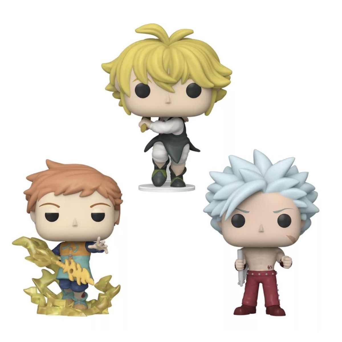 FUNKO - Seven Deadly Sins Funko Pop Set X3 Meliodas Ban King