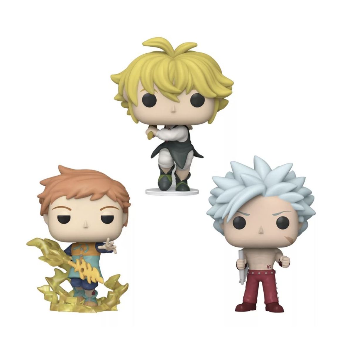 FUNKO - Seven Deadly Sins Funko Pop Set X3 Meliodas Ban King