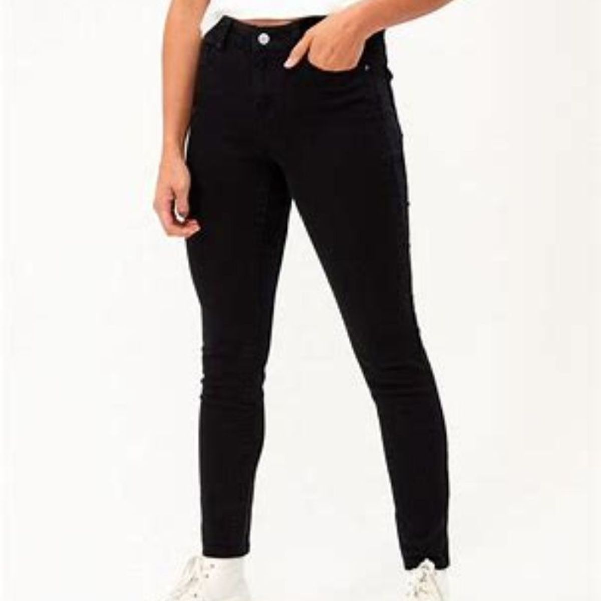 GENERICO - PANTALON SKINNY JEAN STRECH NEGRO