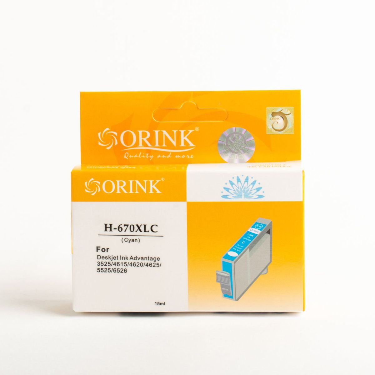 GENERICO - PACK TINTA ORINK 670 XL Black-Cyan-Magenta-Yellow + PAPEL FOTOGRÁFICO