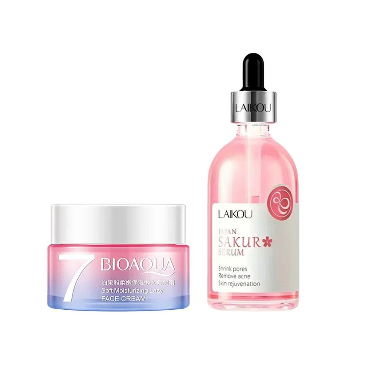 BIOAQUA - Crema Aclaradora V7 Bioaqua + Serum de Sakura 100ml