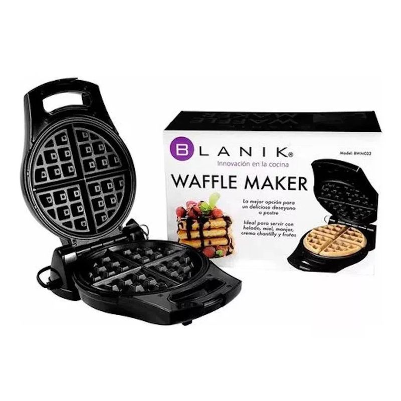 BLANIK - Waflera Blanik Con Placas Anti-adherentes De 4 Porciones