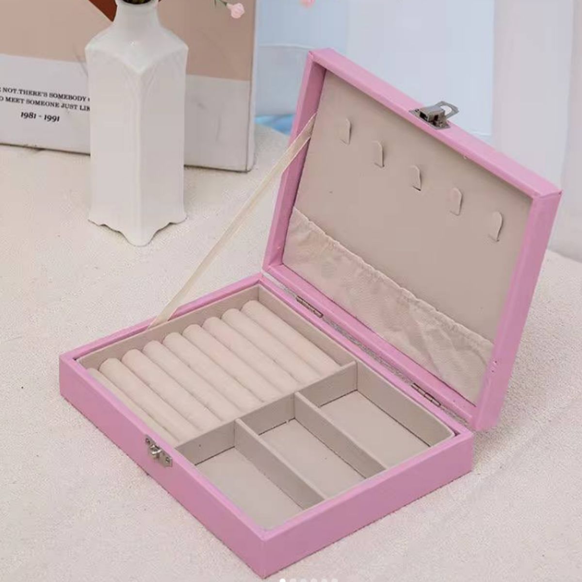 INSPIRA MARKET - Joyero Cofre de Accesorios Cuero PU