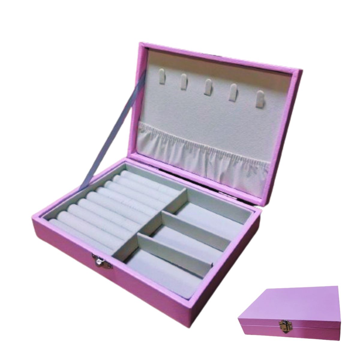 INSPIRA MARKET - Joyero Cofre de Accesorios Cuero PU