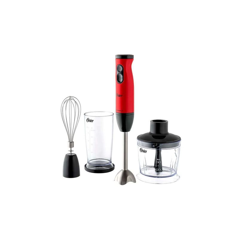OSTER - Batidora de inmersion Oster de acero inoxidable fpsthb460a - Rojo